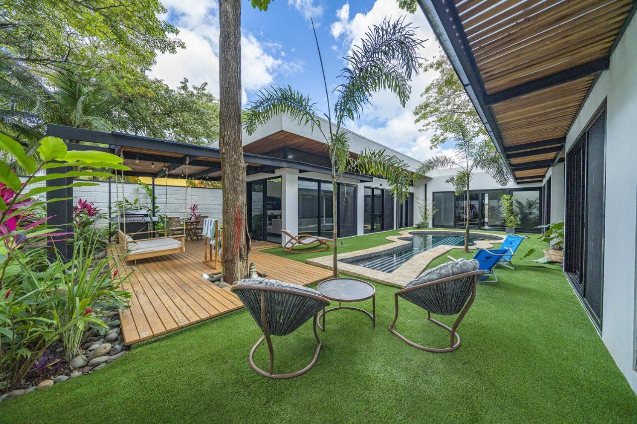 Villa Playa Potrero - New Modern House, Pool In Guitar Shape - Casa Guitarra Esterno foto